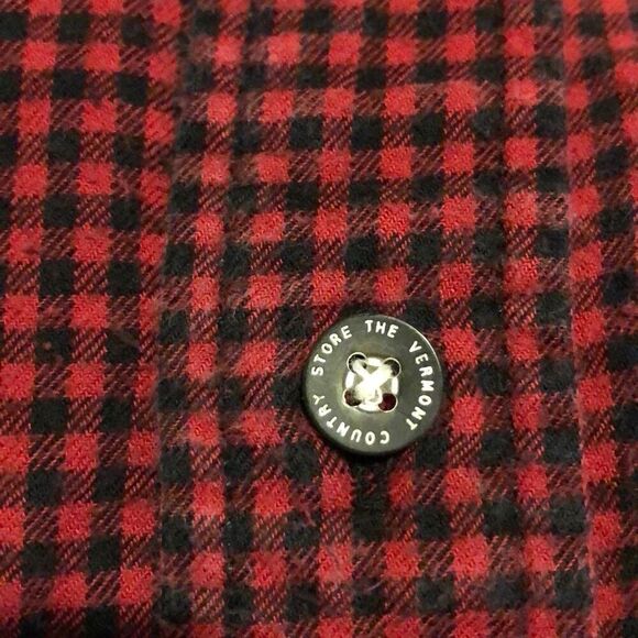 Orton Brothers Clothing Co Mens Red Checked Long Sleeve Button Down Shirt Extra - Picture 6 of 8
